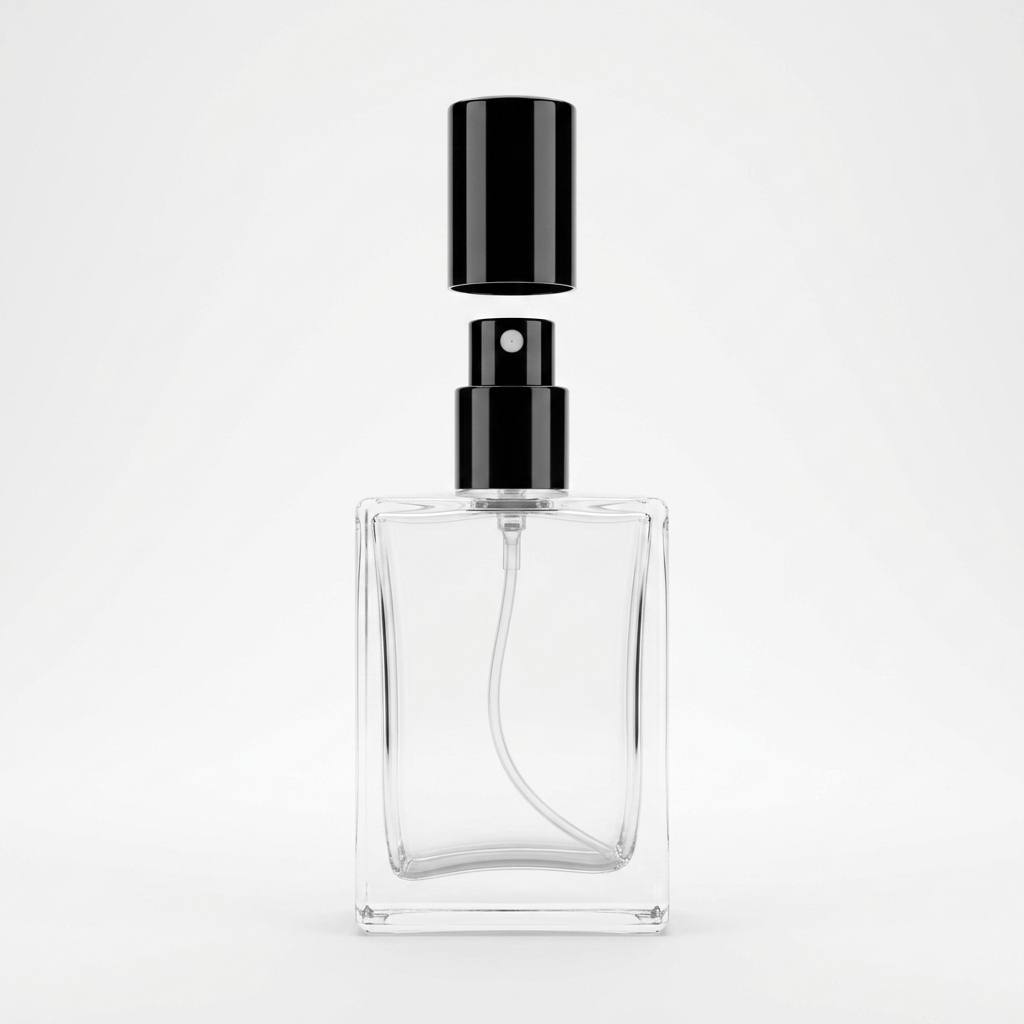 Botol Spray parfum 30ml kaca Tebal Kotak Ulir drat kosong refillable Premium