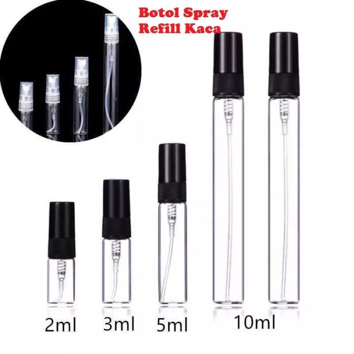 Botol Decant Vial Pen Spray Parfum Refill | Botol mini kaca isi ulang
